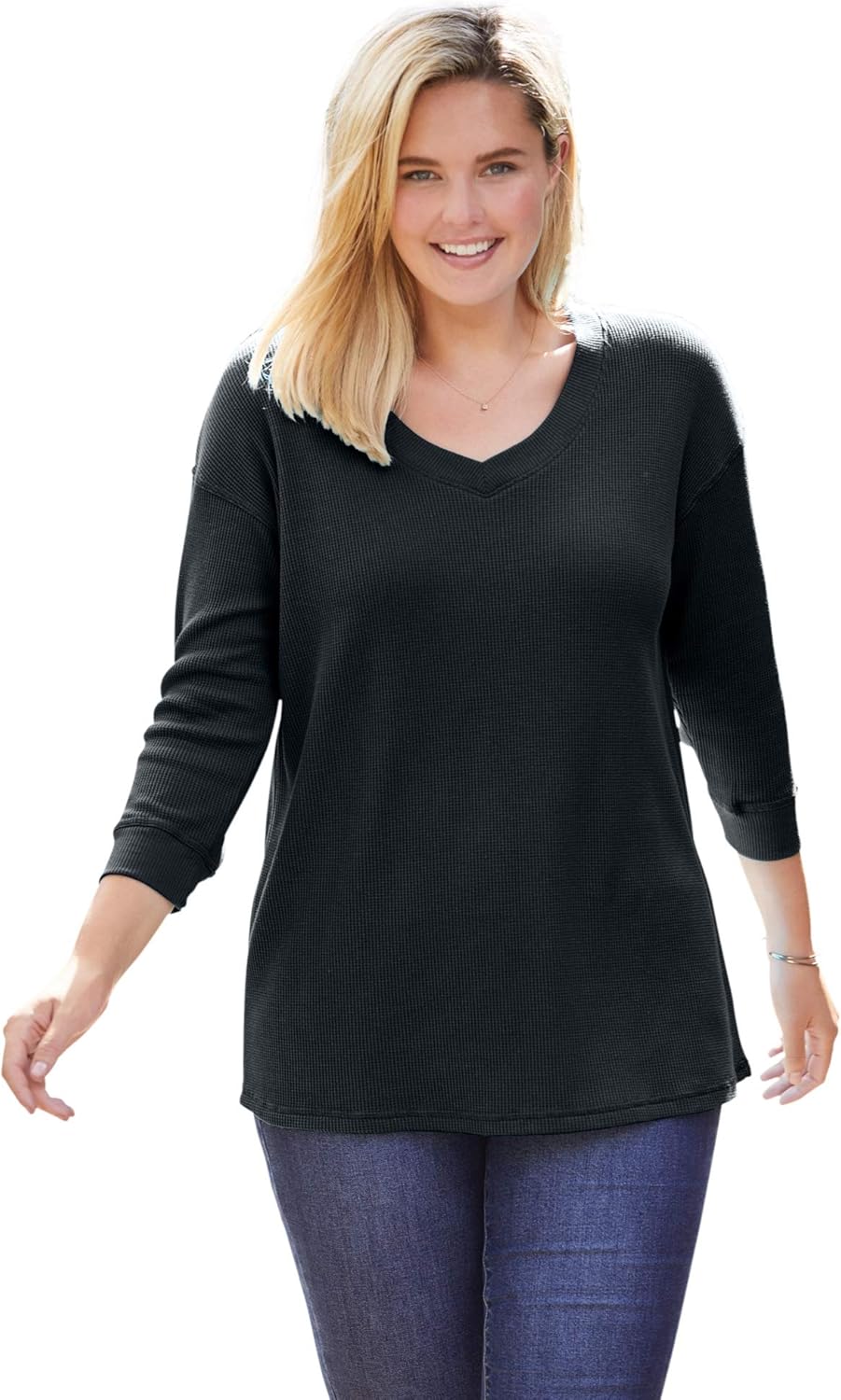 woman within thermal sweatshirt