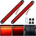 Pseqt 10 15 LED Trailer Brake Tail Light Bar Stop Turn Tail Lights Assembly ID Clearance Strip Red Light Waterproof for