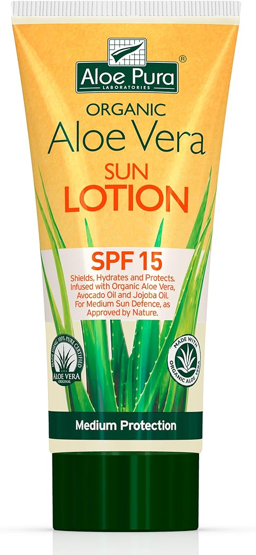 Aloe Vera Sun Lotion Spf15 200ml Amazon.co.uk Health & Personal Care