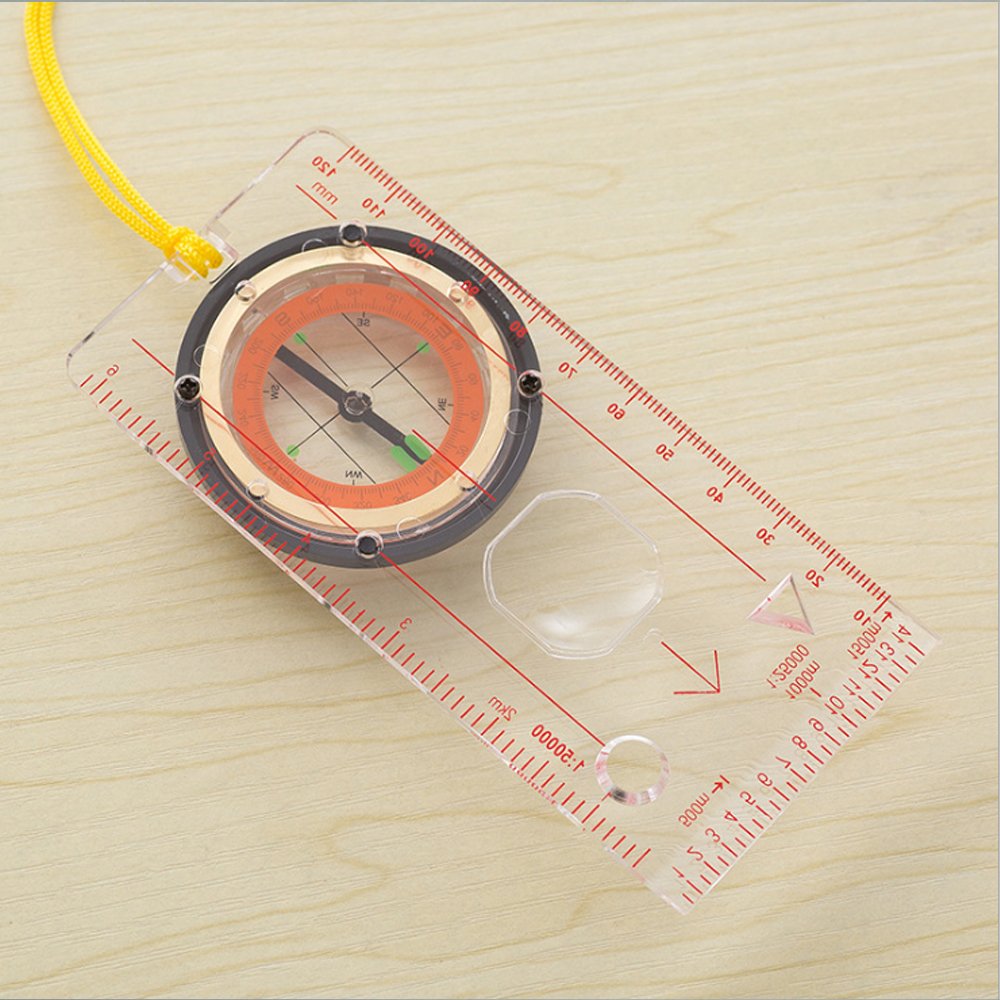 Denshine Professional Compass, Multi-function, map, ruler, for outdoor