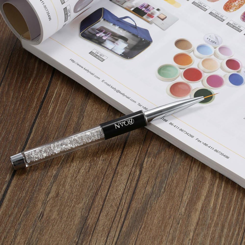 11mm Nail Art Painting Brush Crystal Acrylic UV Gel Line Pen Manicure Nail Liner Brush - Image 4