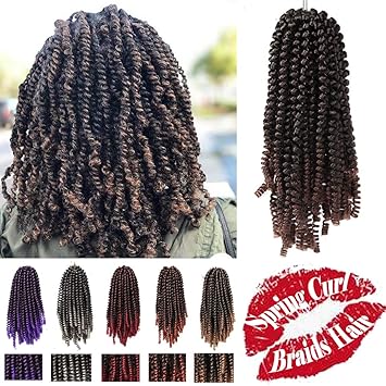 Amazon Com 3packs Spring Curl Hair Fluffy Twist Crochet Hair