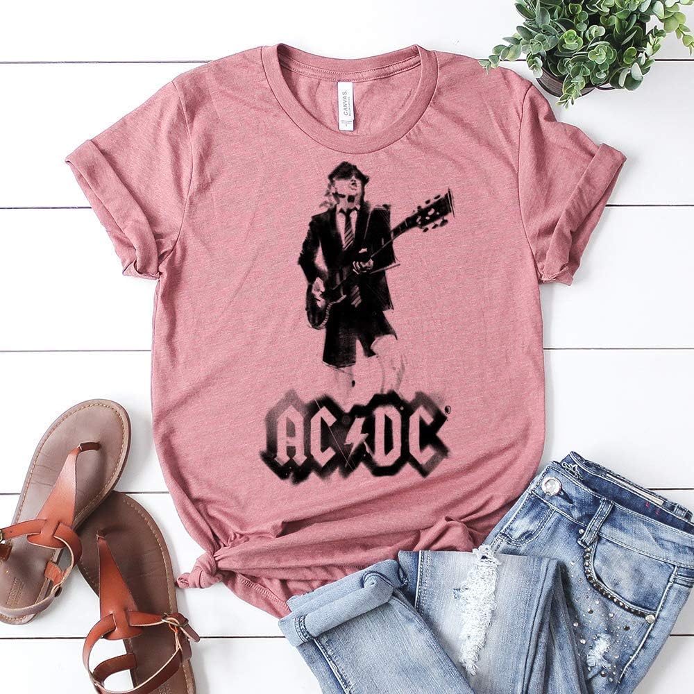 AC DC T-shirt Tee Rock Brian Johnson lead singer Sydney 1973 album High Voltage bella canvas S- 4XL tshirts