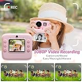 mafiti Kids Camera Instant Print 48MP Zero Ink 32GB Pink view 4