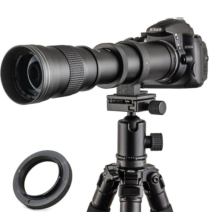 JINTU 420800mm F/8.316 Telephoto Manual Zoom Lens for Amazon.co.uk