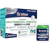 Biostime Infant Baby Toddler Kids Probiotic & Prebiotic with Vitamin D | Baby Probiotic Powder | Kids Immune Support | Constipation Relief for Babies * | Supports Digestion, Gas Relief | 28 Packets