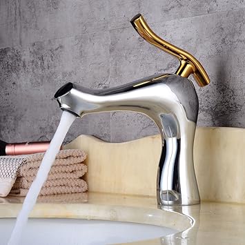 ZLL Zeitgenössischer/moderner Wand-Wasserfall-Armaturen mit Kupfer zwei