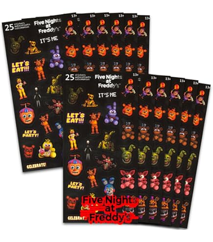 40Pcs Five Nights Party Supplies 20 Plates, 20 Napkins For The Five