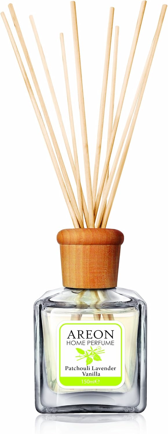 AIR FRESHENER Areon House perfumes Vanilla Lavender and Patchouli Fragrance Reed Diffuser 150ml, Patchouli - Image 3
