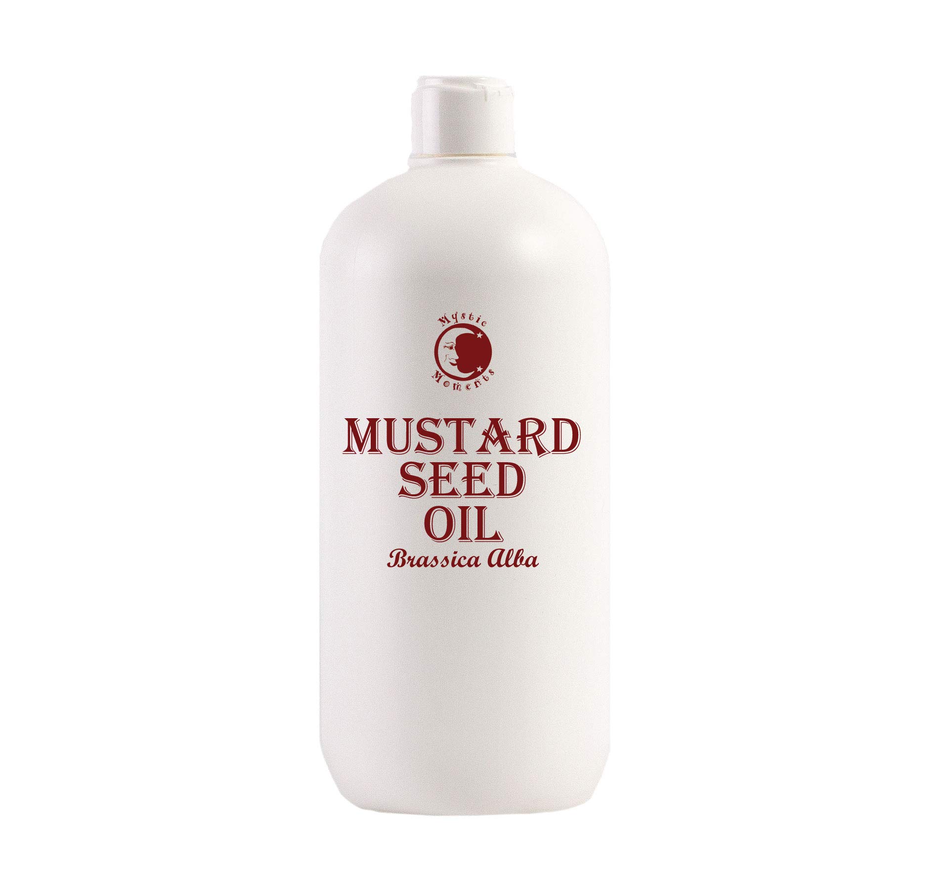 Mystic Moments| Mustard Seed Carrier Oil 1 Litre | Brassica juncea | Warming Nourishing Treatment for Skin & Hair | Natural Botanical Carrier for Massage, Aromatherapy & Hair Care