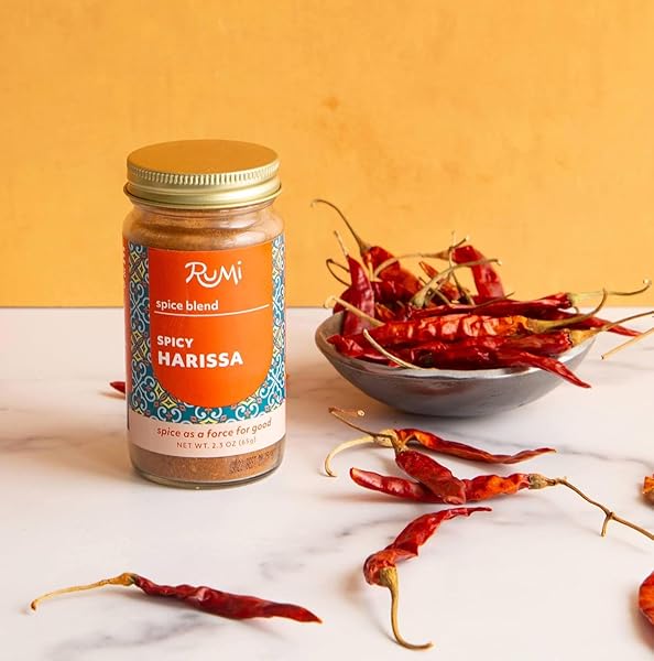 RUMI SPICE – HARISSA SPICE BLEND (2.3 OZ) | SMOKY, MILDLY SPICY & COMPLEX HARISSA POWDER | SALT FREE | NON GMO | GLUTEN FREE