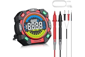 Neoteck 6000 Counts TRMS Multimeter Rechargeable Auto-Ranging Volt Meter for AC/DC Voltage & Current Electric Meter Tester wi