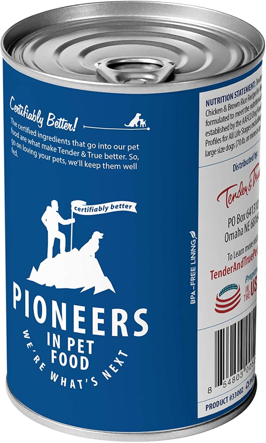 tender and true canned dog food
