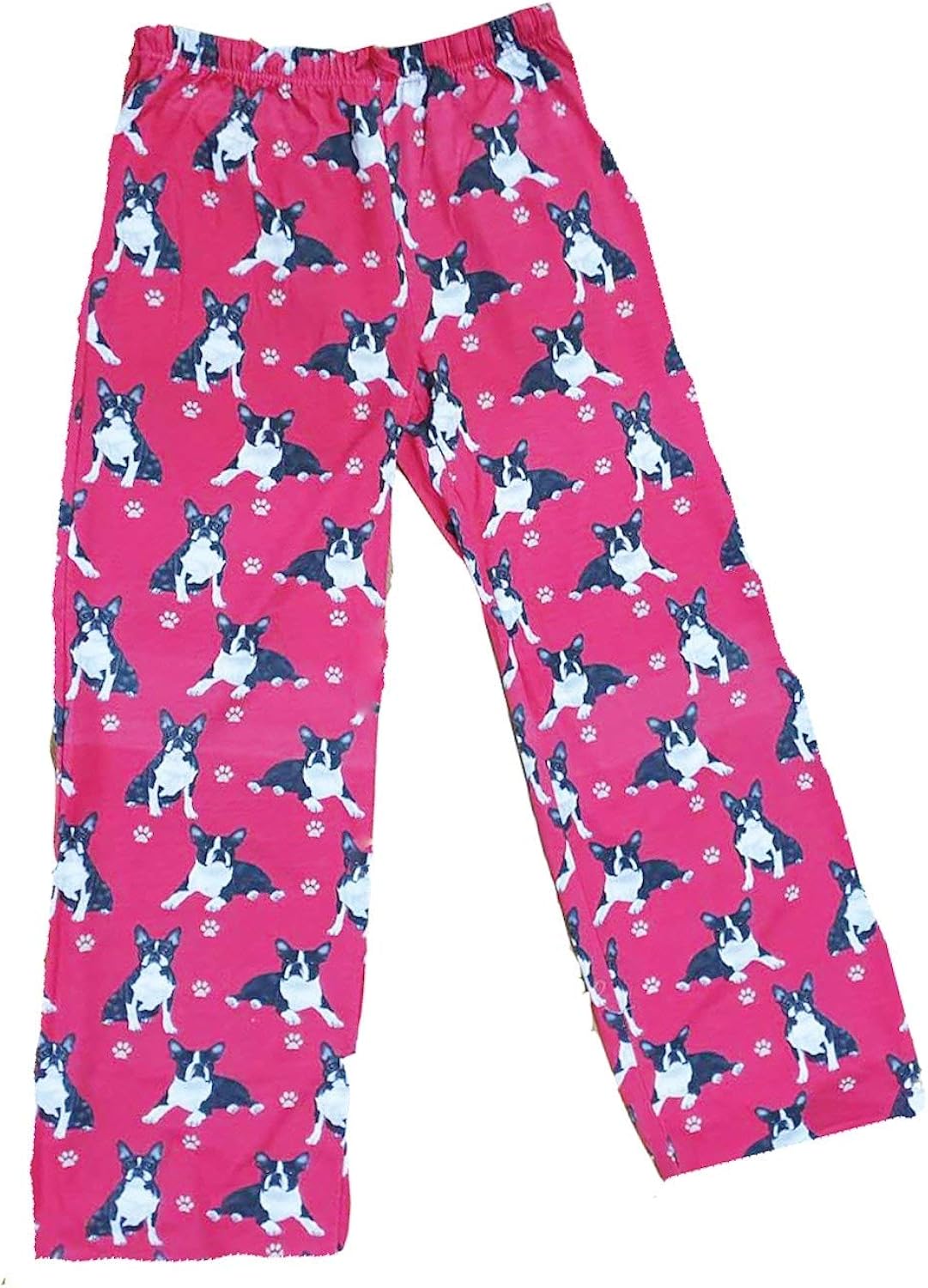 E & S Imports Women's Boston Terrier Dog Lounge Pants Dog Pajama