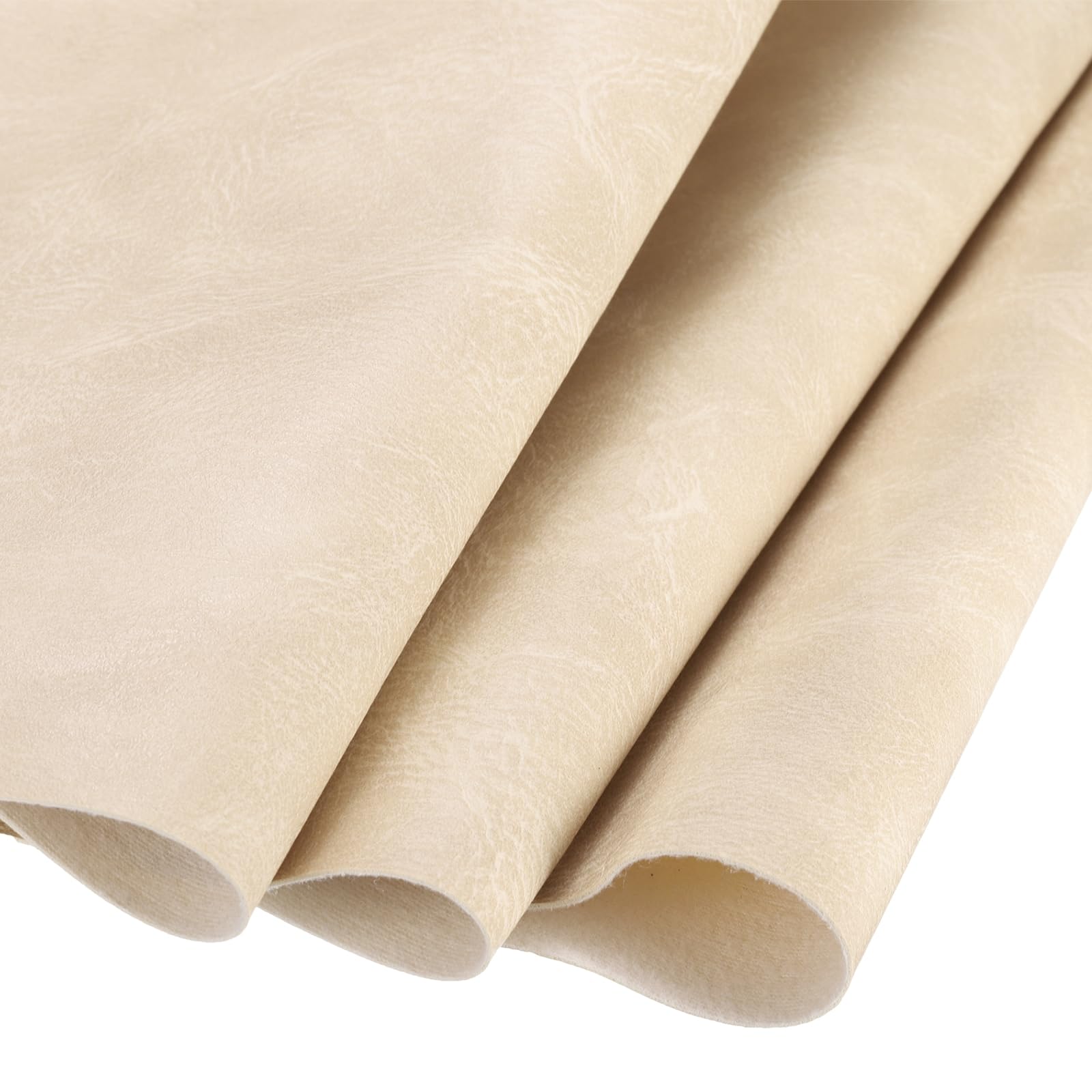 DMiotech 1 Pack 54 Inch x 72 Inch Faux Leather Strip Furniture Cover Wooden Pattern Beige PU Leather Roll for Handmade DIY Craft Projects