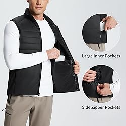 BALEAF Men's Lightweight Puffer Vest, Winter