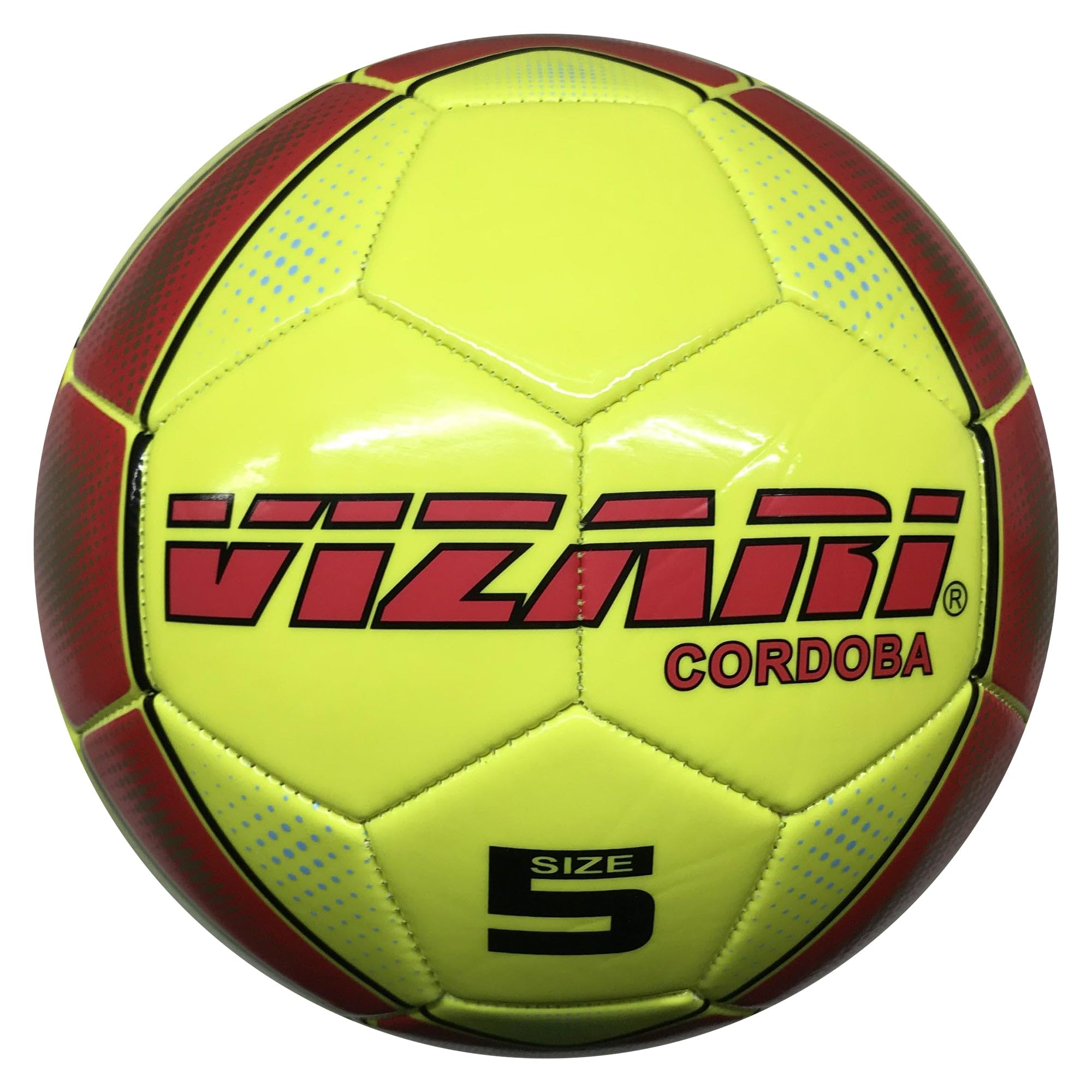VIZARI Sports Cordoba Football Ball | Unique Graphics | Footballs for Kids & Adults | Available in 5 Colours (Neon Yellow, Size 4)