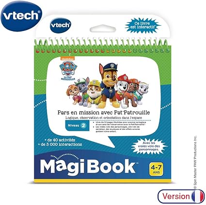 VTech MagiBook Paw Patrol - Livre Interactif Éducatif Pat' Patrouille - 3 à 6 Ans - Français
