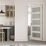 CRUTOP 36" x 80" Prehung Door 5-Lite Tempered