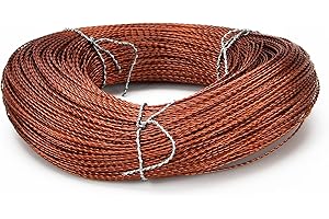 SSSEALTAG 22 Gauge / 0.6mm Copper Wire 328Ft / 100M, Double Stranded Enameled Wire for Jewelry Making Bracelet Beading Craft, Lead Seals