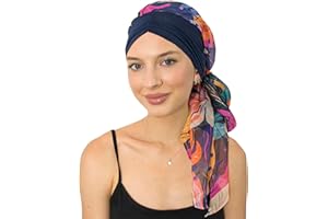 CAPLORD Head Scarf for Women Skull Cap Chemo Patients Headwear Cancer Hair Loss Scarf Headwrap Cover Hat Turban Covering Wrap