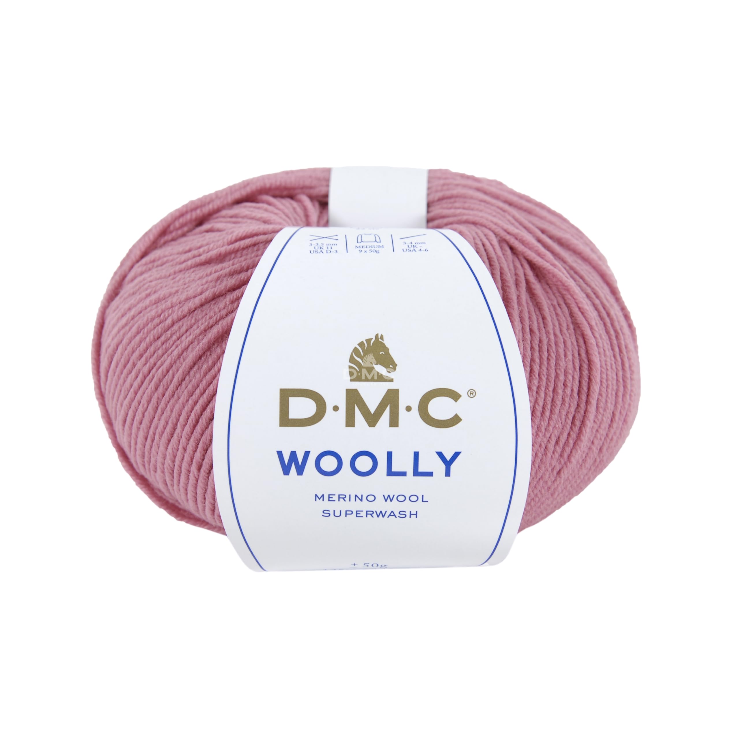 DMC Woolly Merino Yarn, Colour (043), Pink, 50g — image 1