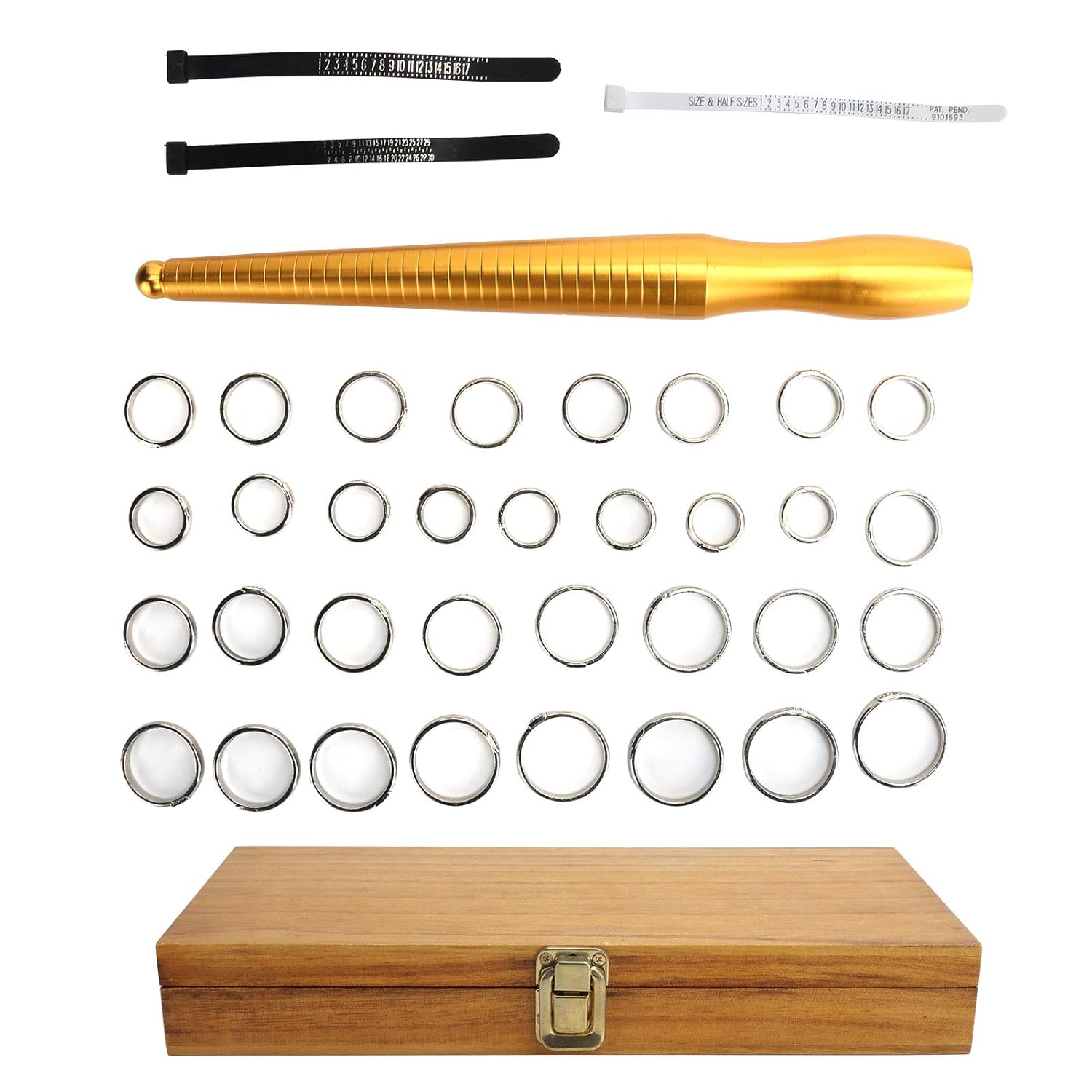 Ring Measuring Tool, Finger Gauge Safe Stable Professional for Jewelry