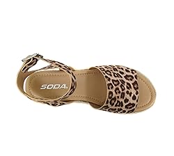 Soda Topic Open Toe Buckle Ankle Strap Espadrilles