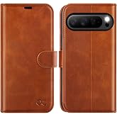 OCASE Compatible with Google Pixel 10 Pro XL Wallet Case, PU Leather Flip Folio Case with Card Holders RFID Blocking Kickstand [Shockproof TPU Inner Shell] Phone Cover 2025, Brown