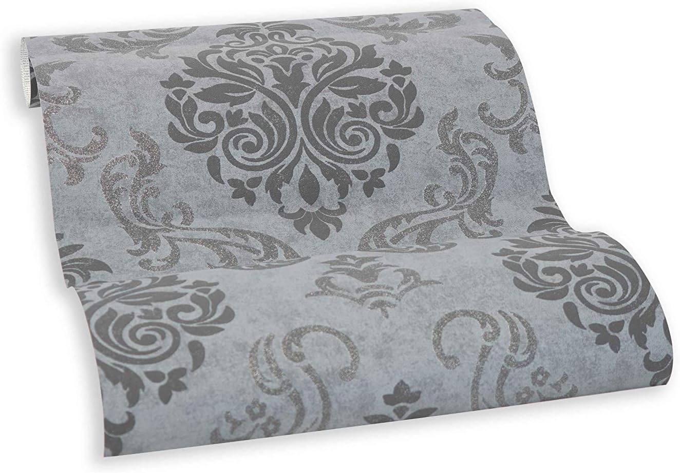 Livingwalls 368241 36824-1 Self-Adhesive Panel 3D with Ornaments Baroque 2.50 m x 0.52 m Black/Grey Made in Germany - Image 4