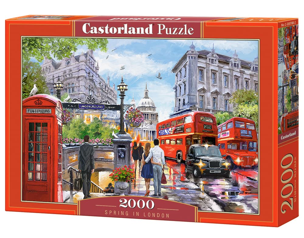 Castorland, C-200788 Spring in London, 2000 Pieces Jigsaw Puzzle