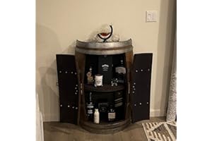 BARREL DREAMS 1/2 Wine Barrel Storage Cabinet