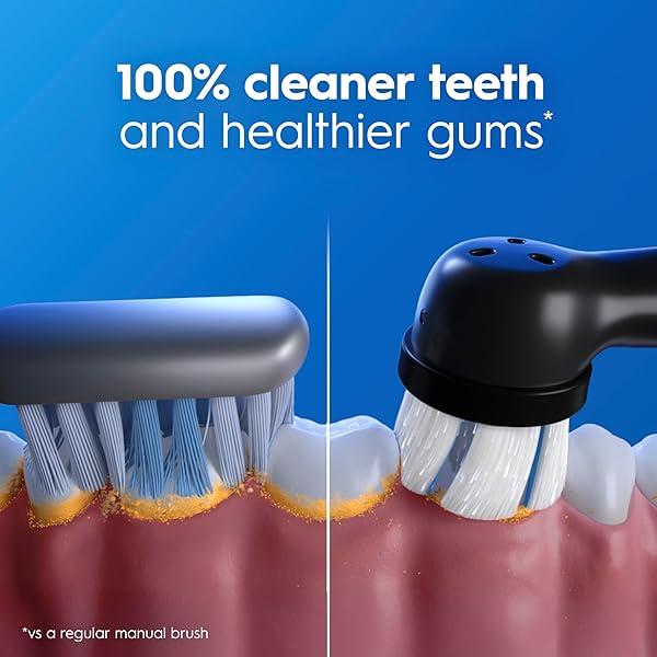 ORAL-B IO DEEP CLEAN RECHARGEABLE ELECTRIC TOOTHBRUSH, BLACK, IO SERIES 3 LIMITED, 2 BRUSH HEADS, TRAVEL CASE, PRESSURE SENSOR, 3 CLEANING SETTINGS