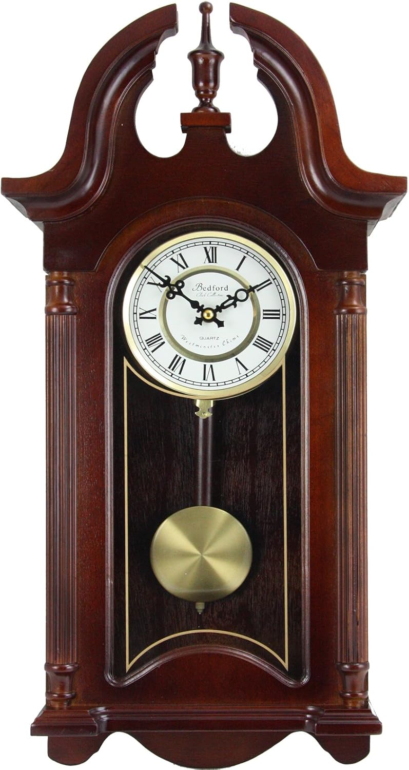 Bedford Clock Collection 265 Colonial Mahogany Cherry Oak Finish