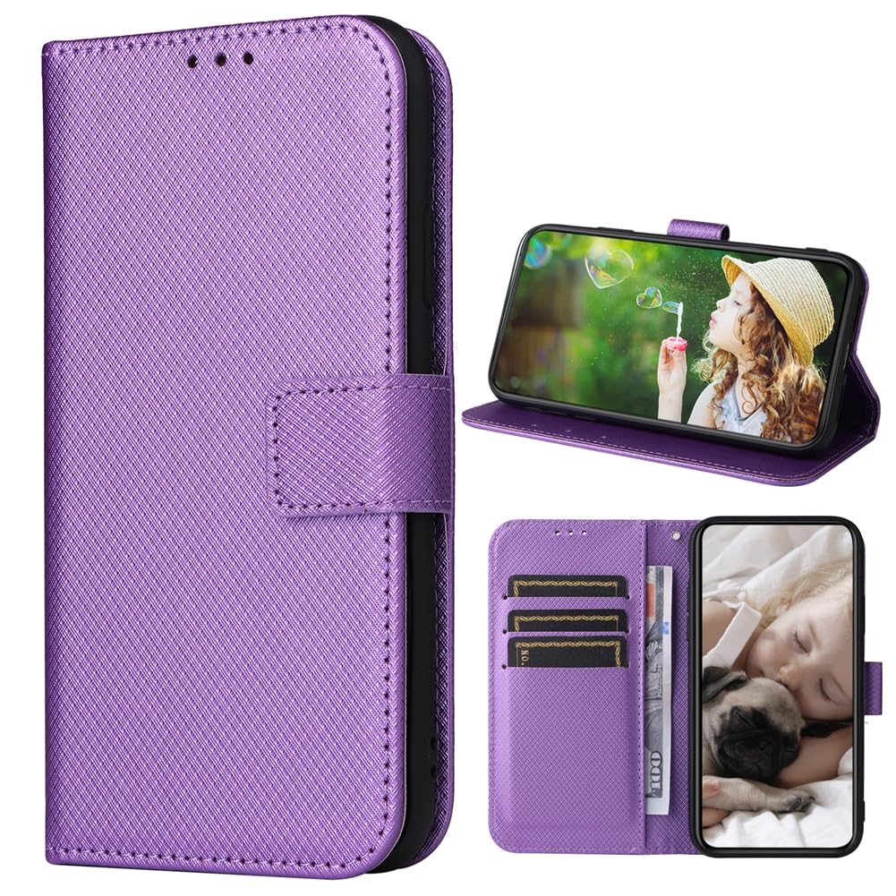 BaiFu Wallet Case for Oukitel C51 Case, Wallet Magnetic Cover with Flip Stand, Diamond Leather Phone Case Compatible with Oukitel C51, Diamond04