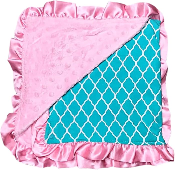 minky dot blanket