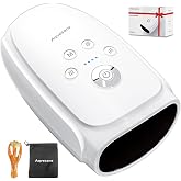 Aqvesane Hand Massager with Heat and Compression, Cordless Hand and Wrist Massager for Arthritis and Carpal Tunnel, Rechargeable, Gifts for Women Men, White