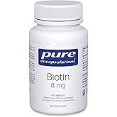 Pure Encapsulations - Biotin 8 mg - Hypoallergenic B Vitamin Supplement - 120 Vegetable Capsules