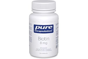 Pure Encapsulations - Biotin 8 mg - Hypoallergenic B Vitamin Supplement - 120 Vegetable Capsules