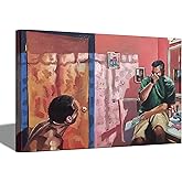 Funny Bathroom Canvas Wall Art Toilet Wall Decor Pictures Funny Bathroom Humour Smell Poster Print Oil Painting Modern Artwork for Living Room Dorm Home Pop Decoration 12x16in