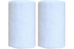 BBOLIVE 4' Inch Wrist Sweatband in 32 Different Neon Colors - Athletic Cotton Terry Cloth - Great for All Outdoor Activity(1 Pair)
