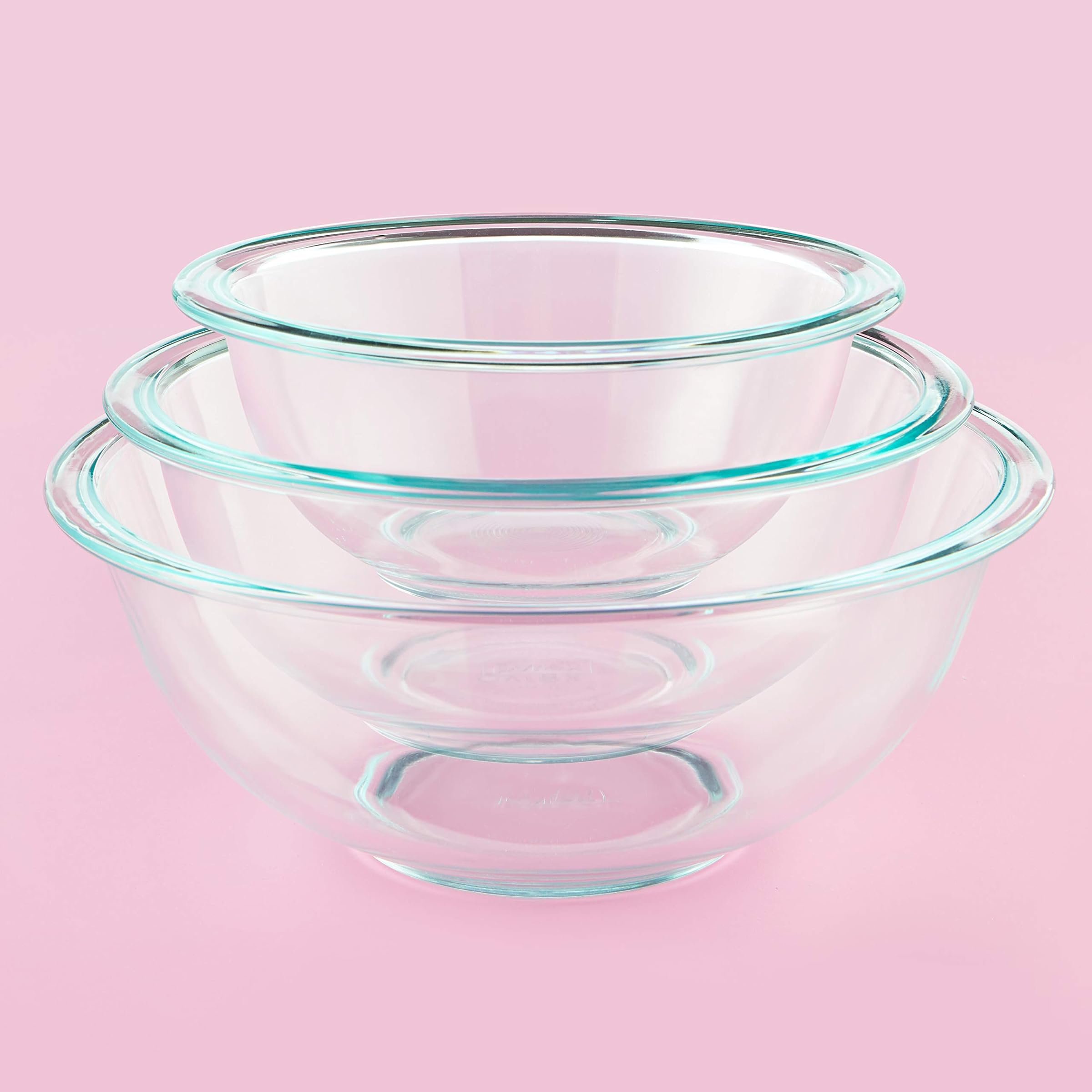 Pyrex Prepware 3-Piece Glass Mixing Bowl Set by Pyrex