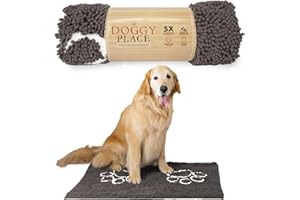 My Doggy Place - Ultra Absorbent Microfiber Dog Door Mat, Durable, Quick Drying, Washable, Prevent Mud Dirt, Keep Your House 
