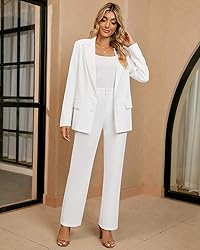 LookbookStore 2 Piece Pant Suits for Women Blazer