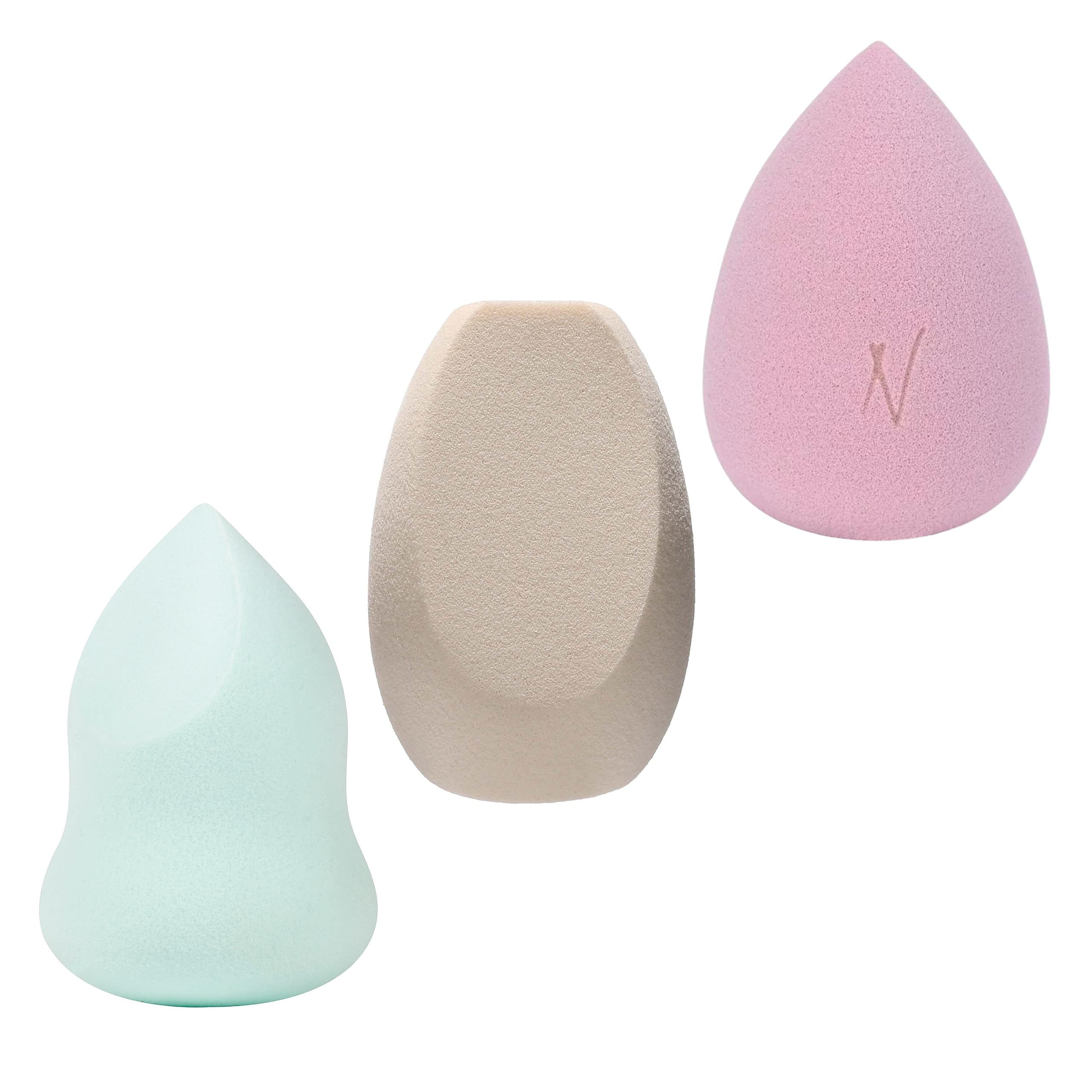 Nanshy Beauty Blenders for full cover foundation & concealer, 3 Pack