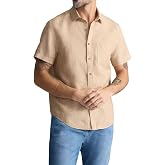 UNTUCKit Short Sleeve Wrinkle Resistant Linen Shirt for Men