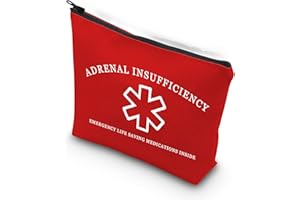 WCGXKO First Aid Kit Adrenal Insufficiency Emergency Life Saving Medications Inside Medical Alert Bag (Adrenal Insufficiency 