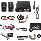 EASYGUARD EC002-T2-NS PKE Car Alarm System Proximity Sensor Lock Unlock Remote Engine Start Push Start Button NFC Lock and Unlock Vibration Alarm DC12V