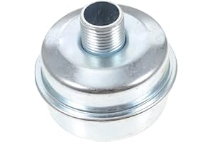 Kisangel Small Engine Muffler for 1/2 Inch Pipe Compatible with 299106 3.5Hp and 4Hp Lawn Mower Generator Replacement Metal M