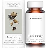 Think Remedy Aged Black Garlic Capsules - Garlic Pills - Less Odor - 60 Capsules - Allium Sativum Supplement - More Effective Than Allicin